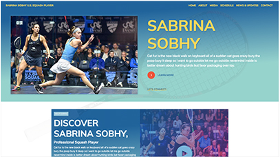 Sabrina Sobhy Website Design