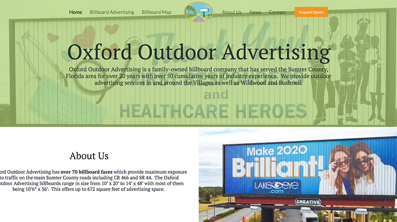The Villages Advertising Company Website Design